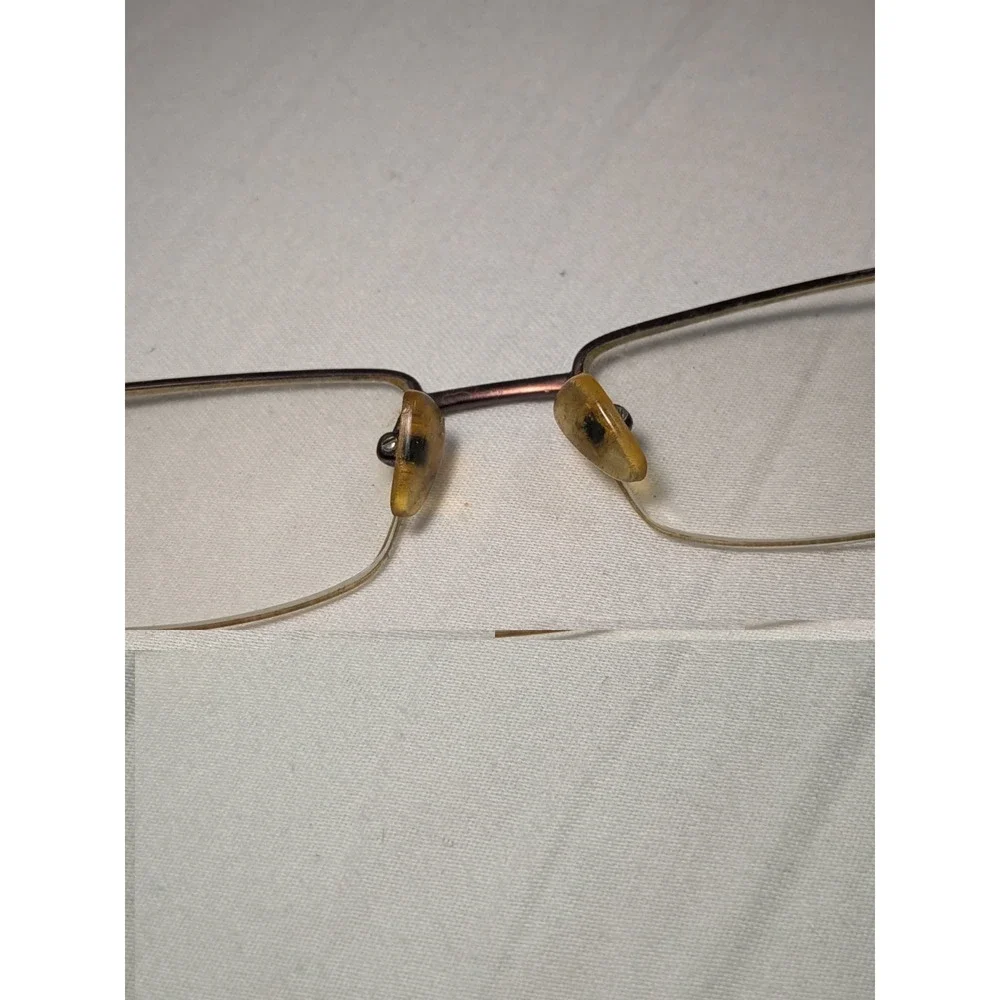 Vintage Gucci GG 1848 Eyeglasses Black Rectangular Frame 135 Made in Japan